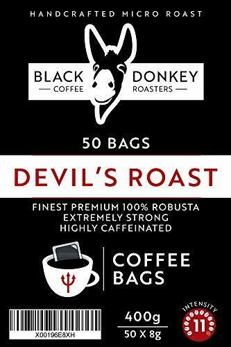 Devil's Roast Extra-Strong, Highly Caffeinated, Bold Coffee, 50 Coffee Bags - Picture 2 of 5