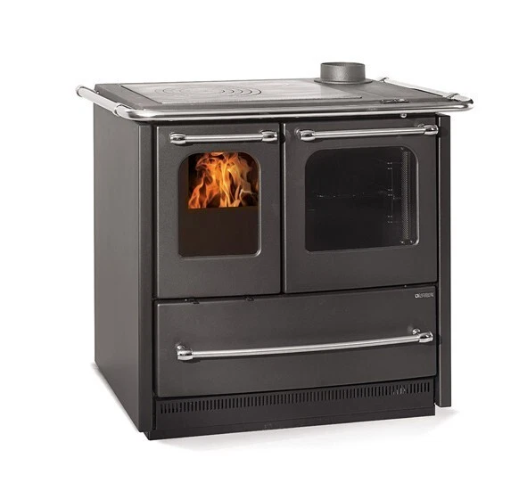 LA NORDICA CUCINA A LEGNA SOVRANA EASY EVO 2.0 NERO ANTRACITE 7,5 kW ★★★★ - Immagine 2 di 2