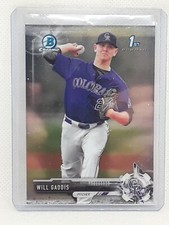 Will Gaddis 2017 Bowman Draft Baseball - 1st Chrome #BDC-104 - Colorado Rockies