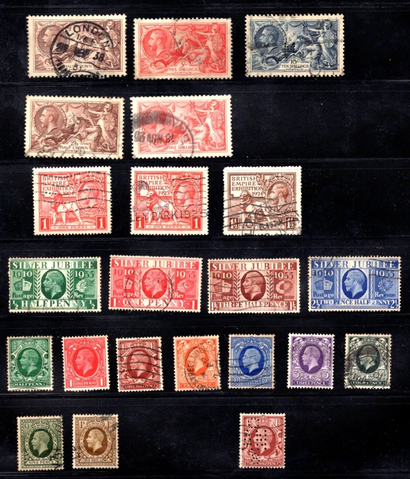 Reino Unido GB 1840-1940 COLECCIÓN DE 157 SELLOS REINA VICTORIA AL REY GEORGE VI Foto 2 de 4