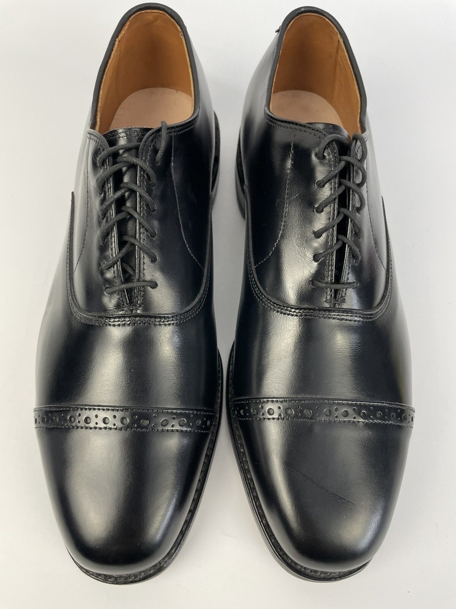 USA製 Allen Edmonds レザー シューズ 9D Byron Allen Edmonds Byron Cap Toe Leather Oxford Dress Shoes Black