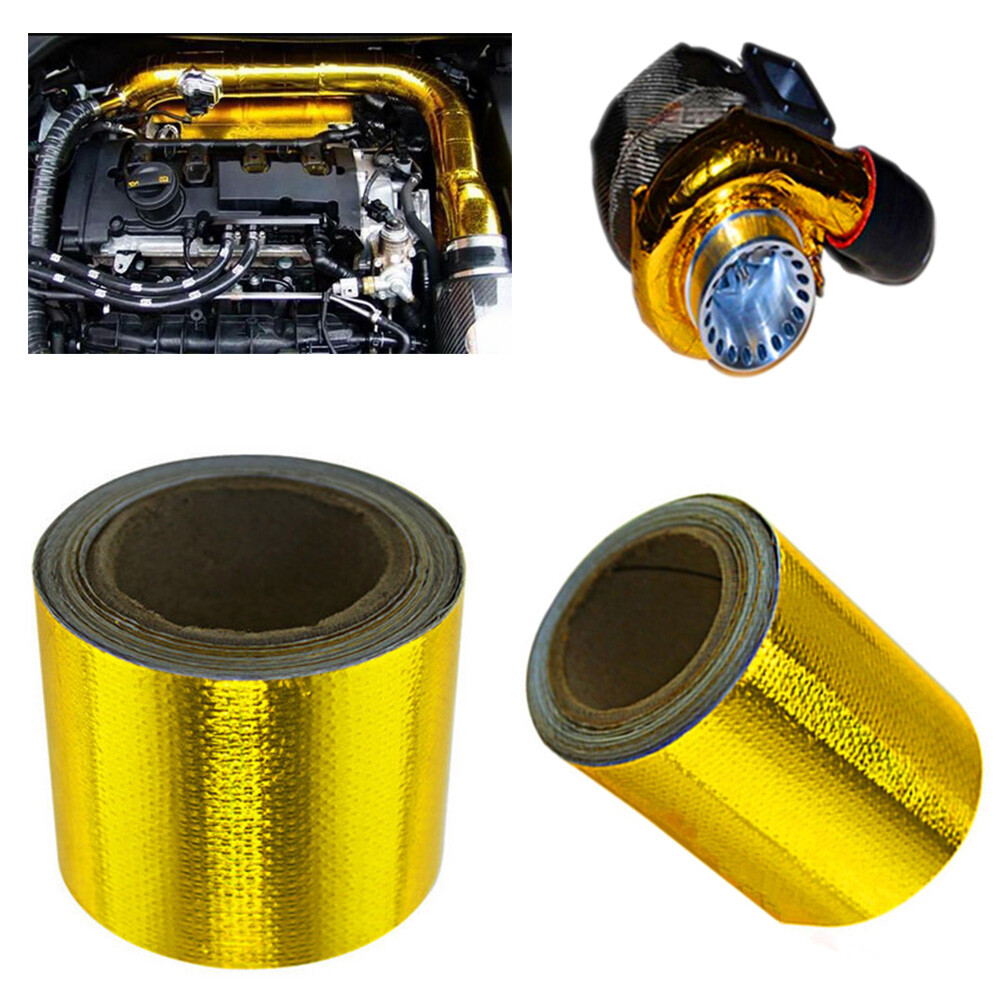 Wellco 2 In. X 33 Ft. Golden Car Modified Aluminum Foil Fiberglass Tape Heat Reflective Adhesive Roll RBBXJDG510 - The Home Depot - Foto 3