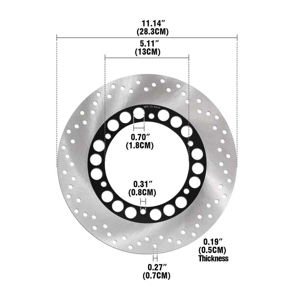 Rear Brake Rotor Disc Fit For Yamaha XV1700 Roadstar XVS1100 V-Star FJR1300 Foto 2 de 4