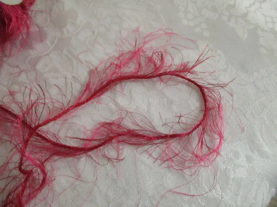 Trendsetter Yarns ~ WILLOW ~ #29 Magenta Red ~ Eyelash - Image 4 of 4