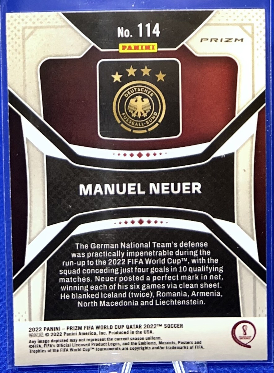 2022 Prizm FIFA World Cup Qatar #114 Manuel Neuer Germany