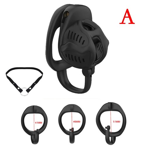 New Chastity Device Beehive Breathable Cage Ring with The Hook Stealth Mini Lock - Picture 29 of 36