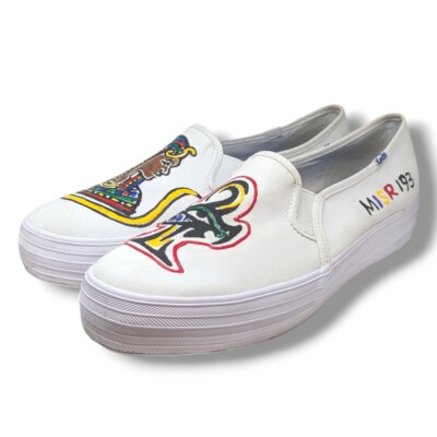 Keds Champion Canvas Embroidered Art Deco Slip On Sneakers Women's Size  11