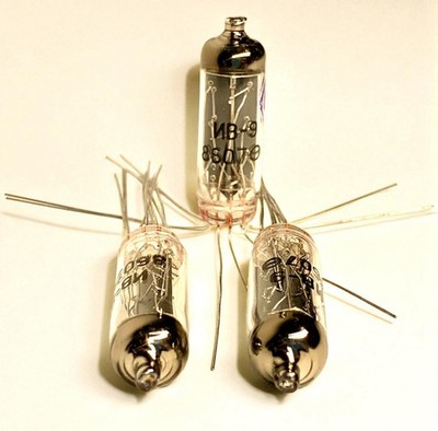 13 X IV-9 ИВ-9 VFD Numitron Soviet Nixie Tubes Same Date Tested NEW NOS