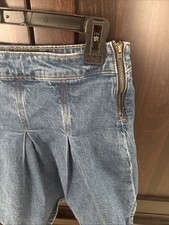 Gap Teen Pleated Blue Denim Skirt 14/16 
