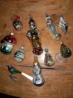 alter Weihnachtsschmuck Christbaumschmuck 10 Teile Glas Lauscha? Hänger