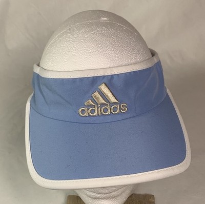 VINTAGE ADIDAS EMBROIDERED THREE STRIPE LOGO TWILL SUN VISOR
