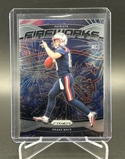 Drake Maye 2024 Panini Prizm Fireworks RC #22-PATRIOTS