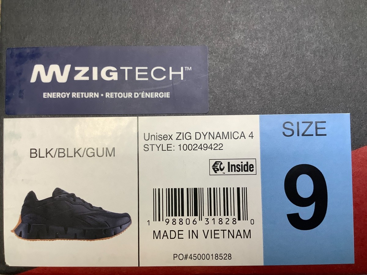 Reebok Zig Dynamica 4 Men’s 10.5 Black Gum Running Shoes 100249422 Amazon.com | Reebok Unisex Zig Dynamica 4 Adventure Shoes  main image 2