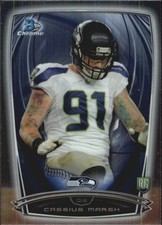 2014 Bowman Chrome #182 Cassius Marsh RC - FB