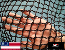 Black Safety Rope Net for Kids Stairs Balcony Guardrail Knotless Polyethylene Du