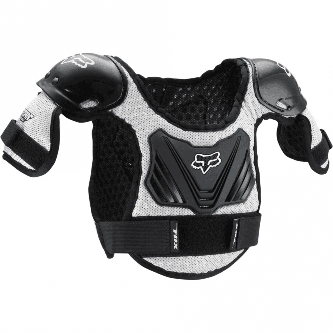 Fox Racing Kids Motocross Body Armour - Titan Roost Deflector - Black/Silver