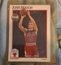NBA Hoops 1991-92 John Paxson #33 Chicago Bulls Basketball Trading Card
