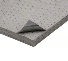 Pig TLS665 Sorbent Pad, 6 Gal, 23 In X 24 In, Universal, Gray, Polypropylene