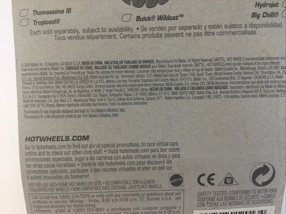 Hot Wheels-Final Run 2005-Thomassima III ~ Black with Flames~G6798-0715 (C4982) - Image 3 of 4