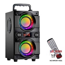 60W 80W Peak Portable Bluetooth Speaker with Double Subwoofer Heavy Bass,