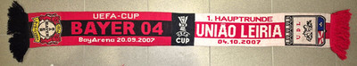 Bayer 04 Leverkusen vsUniao Leiria Schal / UEFA Cup 1.Hauptrunde 2007 /