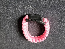 Rose Pink - Paracord Emergency Rope Survival Bracelet - Made in the USA