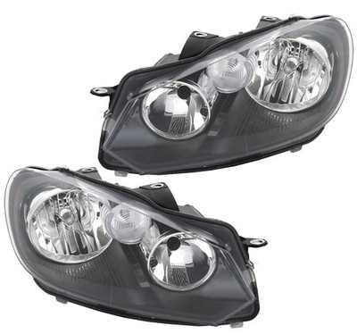 Scheinwerfer Set für VW Golf 6 2008-2014 H7 H15 Halogen LWR Motor links + rechts