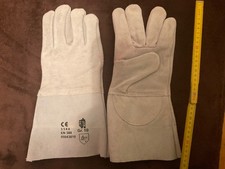 3344 Spezial Handschuhe Arbeit Leder Gr.10 mit Kevlar gegen Hitze und Feuer