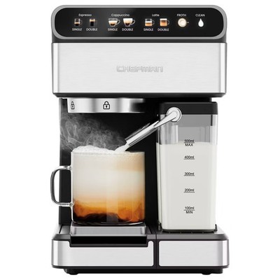 Chefman 1.8 Liter Espresso Maker Barista Pro Finish 1350W Coffee Machine 1.8L