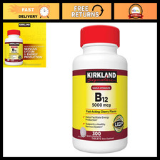 Quick Dissolve B-12 5000 mcg - 300 Tablets 2 Pack - Energy Support Immune Bo