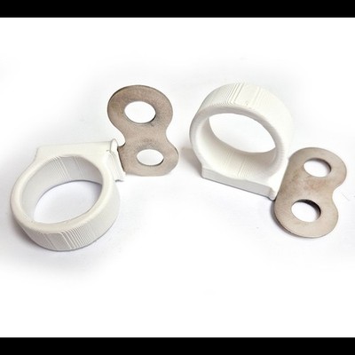 DTR125 3D printed Cable Guide x 2, front brake hose bracket DT125R  DT200R White