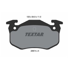 Satz Bremsbeläge Bremsklötze hinten für Peugeot 206 2A/C CC 2D SW 2E/K | 2456