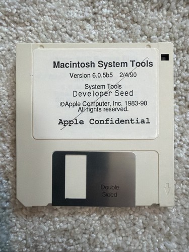 Macintosh System Tools 6.0.5b5 (1990) – Developer Seed – Apple Confidential 3.5