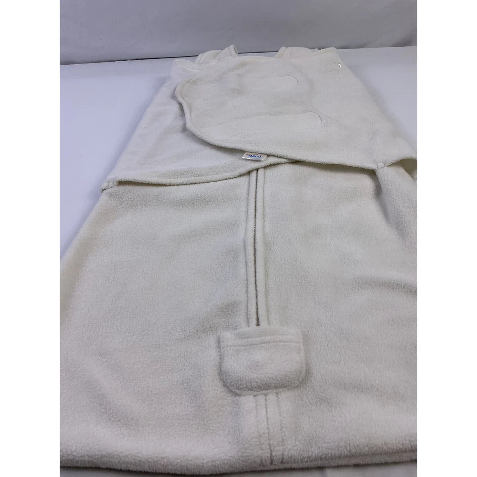 Halo спальный мешок пеленки кремовый белый флис Baby носимое одеяло Moon звезды маленький - Изображение 4 из 4