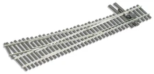 PECO Nickel Silver #5 Electrofrog Right Turnout - Code 83 - HO Scale