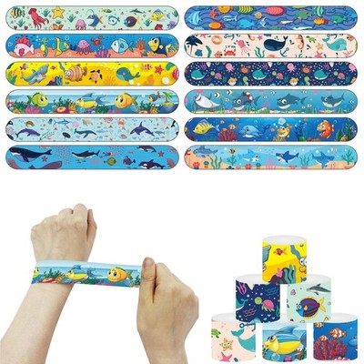 Slap Band Snap Armband Kind Party Taschen Meer Hai Delfin Strumpf Füller Beute