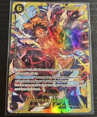 Monkey.D.Luffy Secret Rare SEC (118) OP10-118 Royal Blood English One Piece