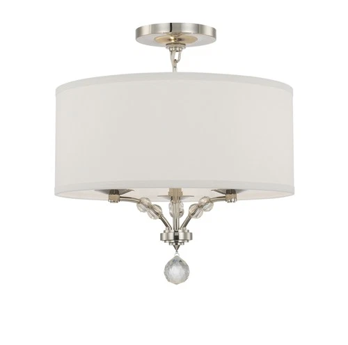 Crystorama Lighting Group 8005_CEILING Mirage 3 Light 18"W - Nickel - Picture 1 of 2