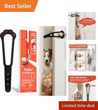 Durable Cat Door Latch with Adjustable Strap - Keeps Dogs Away  Easy Setup