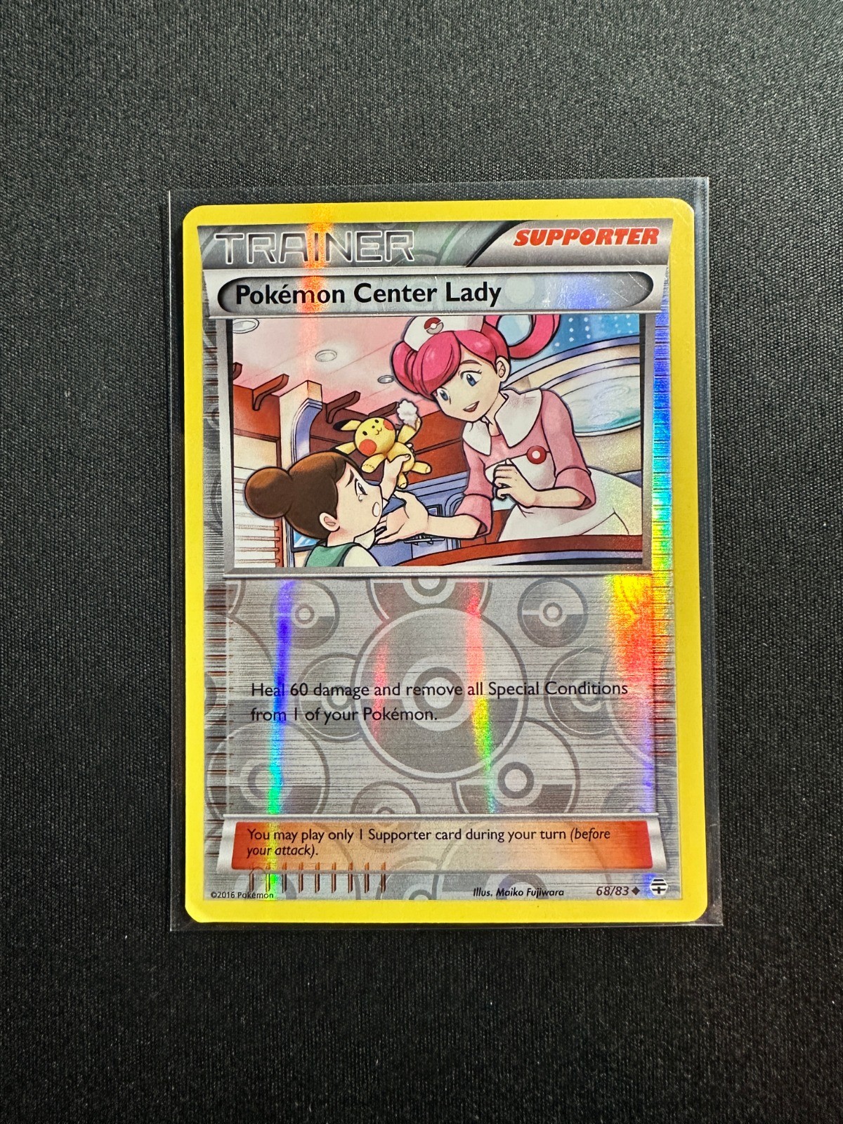 Pokemon Center Lady 68/83 Reverse Holo Uncommon Generations NM