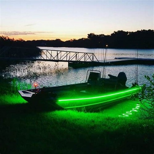 KIT ULTIMA BLACKLIGHT/STRISCE LED VERDI ULTRAVIOLETTE PER BARCHE E PESCA NOTTURNA - Foto 9 di 17
