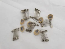 Vintage Champion Brass Rust Proof 2" Safety Pins 6 Packs of 7