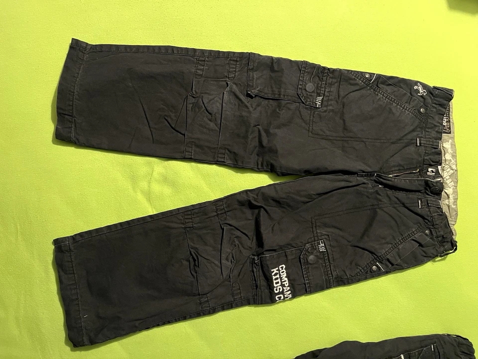 Thermohosen von C&A 116/122  Gebraucht, Guter Zustand, Gefüttert Schwarz - Bild 4 von 4