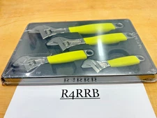 Snap-on Tools USA NEW RARE HI-VIZ 4pc Flank Drive+ Adjustable Wrench FADH704CHV