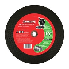 Diablo DBD100093L01C Arbor Aluminum Oxide Masonry Cut Off Disc 10 Dia. in.