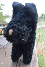 Vintage 1938 Steiff Black Scottie Dog Mohair Plush 11" x 11"