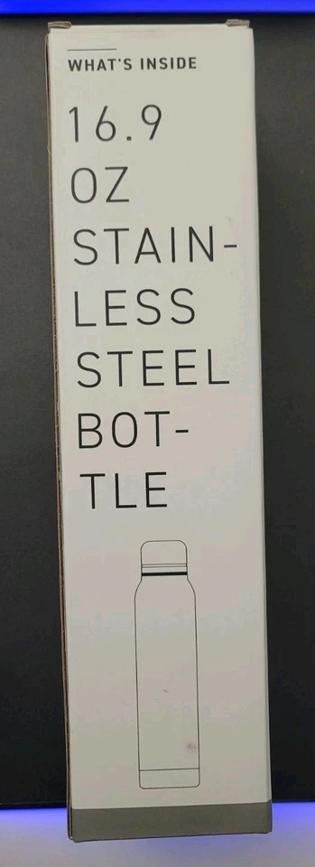 Botella de agua de acero inoxidable Silo h2go 16,9 FL oz 500 ml azul con logotipo de Vegas Foto 4 de 4