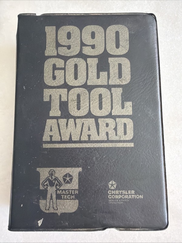 1990 Chrysler Gold Tool Award Socket and Ratchet Set 