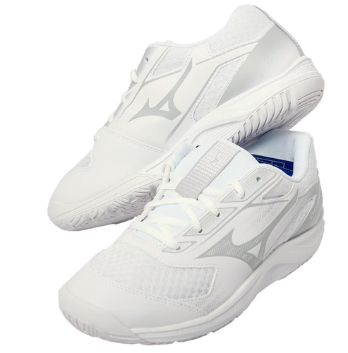 Mizuno Cyclone Speed 5 Unisex Badminton Shoes Indoor Shoes White V1GA258052 - 第 1/6 張圖片