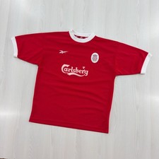 Vintage Liverpool FC 1998-2000 Home Football Shirt Jersey Reebok Carlsberg XL